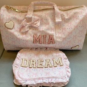 Stoney Clover Lane High Tea Ruffle Duffle and Pouch (Customized)